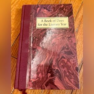 Marbled Hardcover Book- A Book of Days for the Literary Year